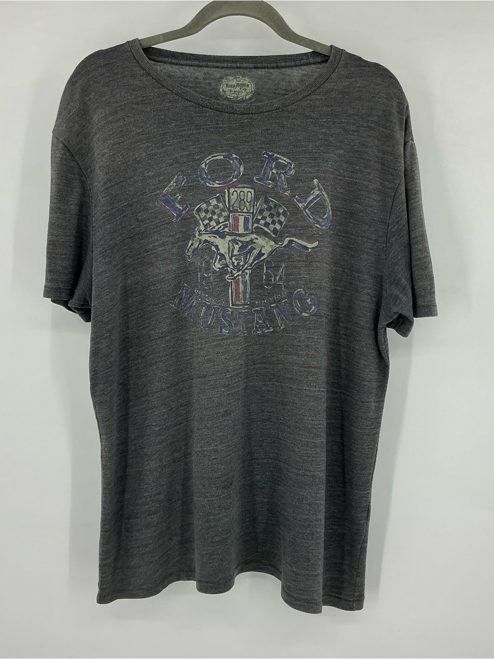 Lucky Brand Gray Ford Mustang Short Sleeve Graphic Tee